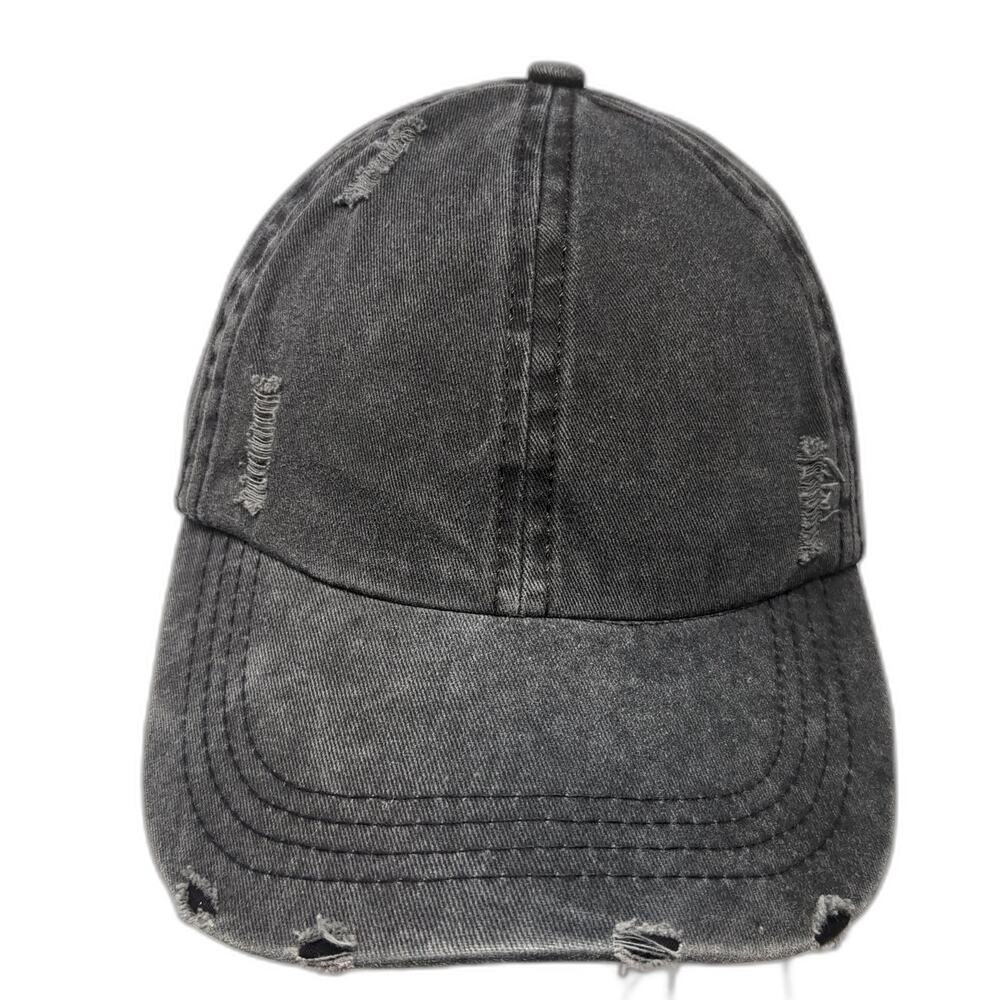 Mudd Slideback Hat Solid Gray One Size Adjustable… - image 1